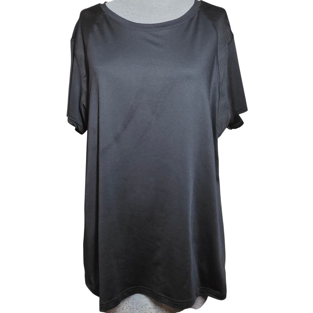 Black Athletic Short Sleeve Tee Size XXL